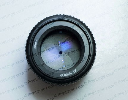Nikon 50mm f1.4 D AF lens aperture pixelarge