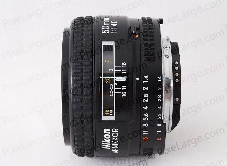 Nikon 50mm f1.4 D AF lens barrel 1 pixelarge