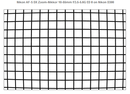 Nikon 18-55mm f3.5-5.6G ED II lens distortion