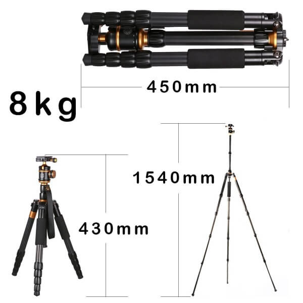 AFAITH Q-999C Tripod maximum height Review